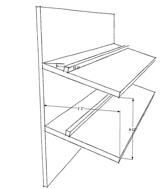 556x632 Image Result For Angled Shoe Shelf Dimensions Shoe Shelf