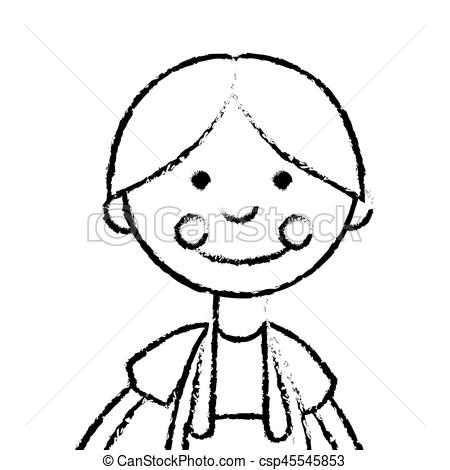 450x470 Cute Rag Doll Icon Vector Illustration Design Clipart Vector