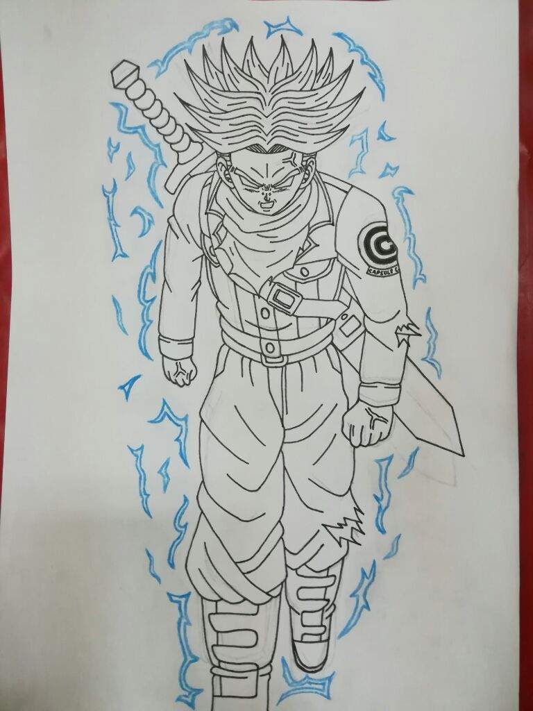 768x1024 Ssj Rage Future Trunks Drawing Dragonballz Amino