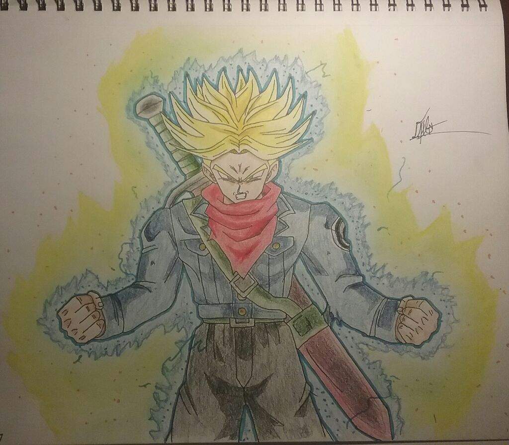 1024x897 Trunks After Super Saiyan Rage Drawing Dragonballz Amino