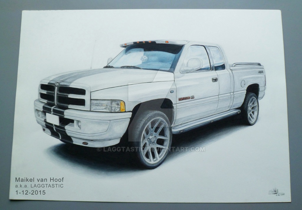 1024x711 Dodge Ram 1500 Drawing By Laggtastic