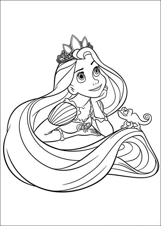 567x794 Rapunzel Coloring Pages Rapunzel, Disney Colors