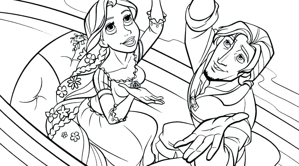 1038x576 Rapunzel Pictures To Color Tangled Coloring Page Color Pages
