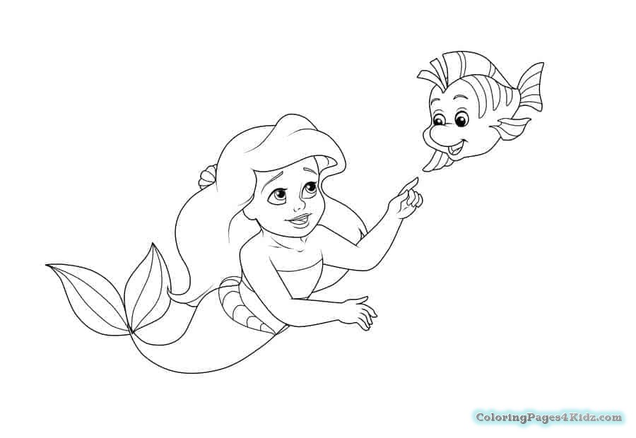 900x620 Ariel And Rapunzel Coloring Page Coloring Pages For Kids