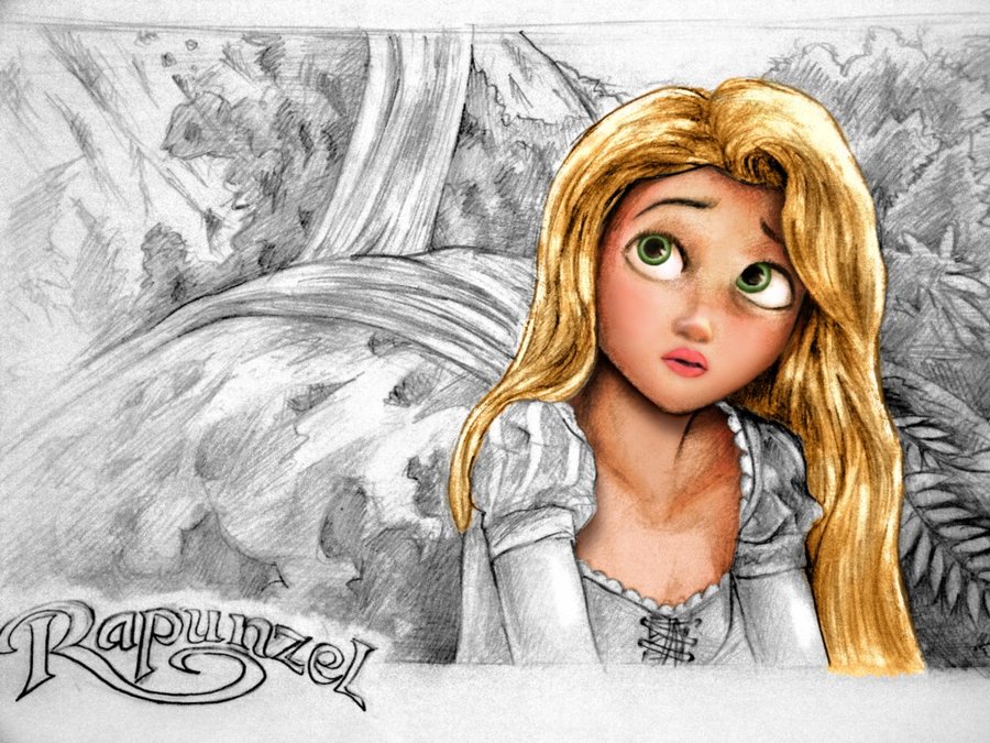 900x675 Rapunzel Colored Wip By Veeboy2