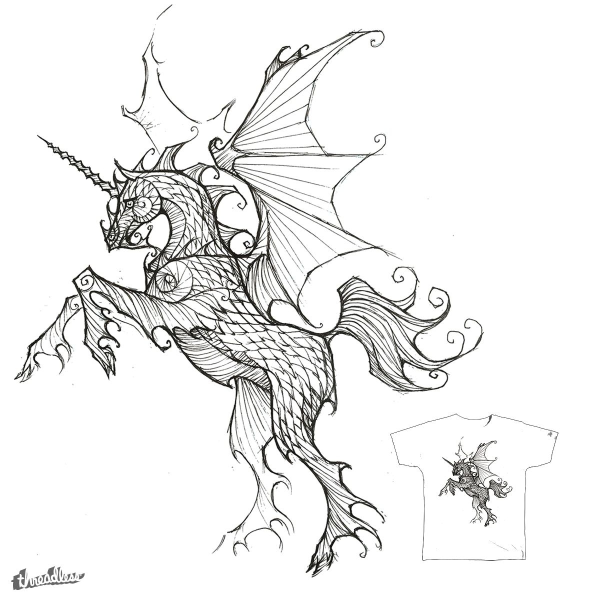 1200x1200 Please Click And Rate My T Shirt Design Dragicorn On Threadless
