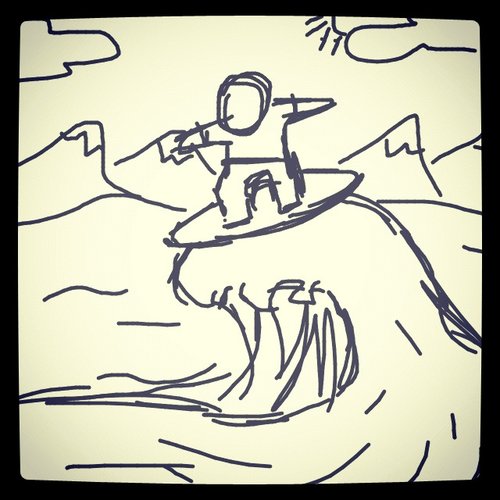 500x500 Surf Drawings