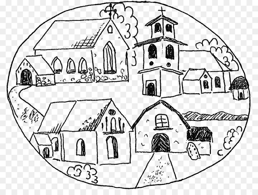 900x680 Line Art Drawing