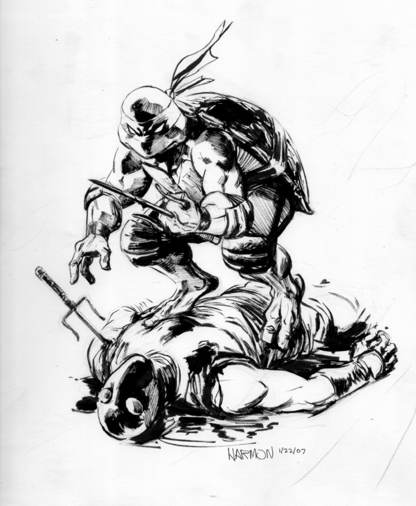 811x985 Tales Tmnt 36 Raw Cover Art By Dogmeatsausage