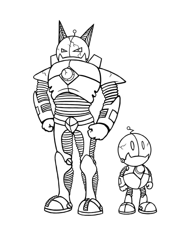 638x815 Razor Amp Scrap Character And Metal World Logo Final Outline Art Designs