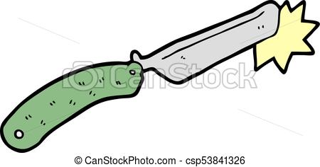 450x236 Cartoon Sharp Razor Vector Illustration