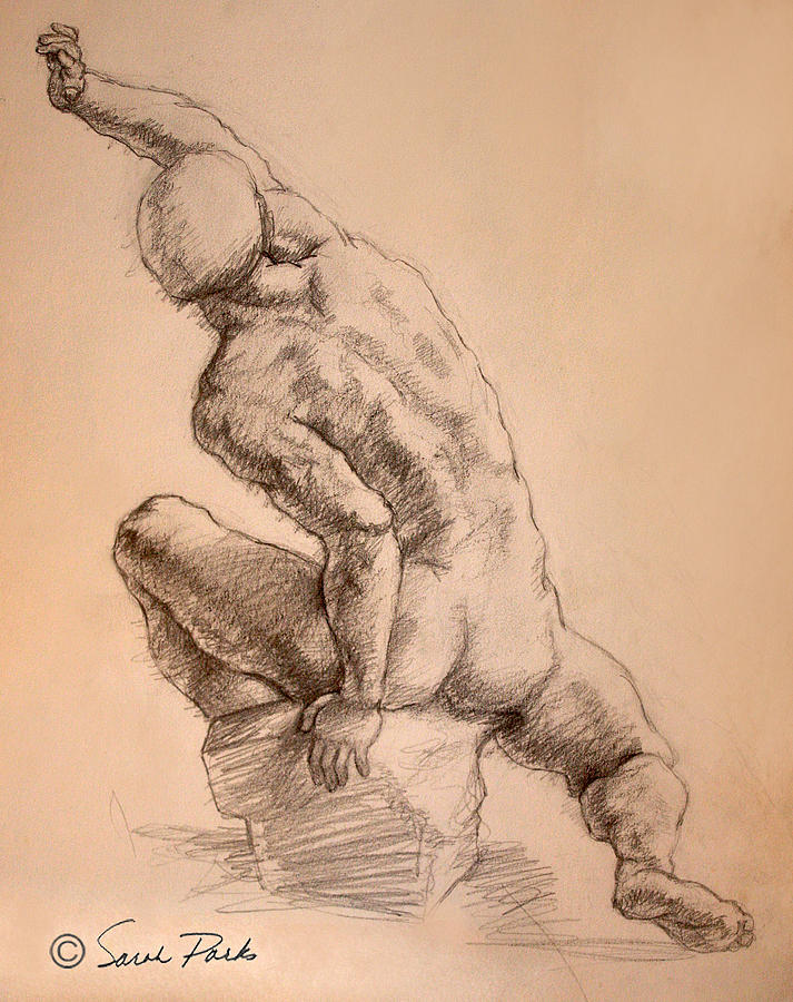 713x900 Reaching Up Drawing By Sarah Parks