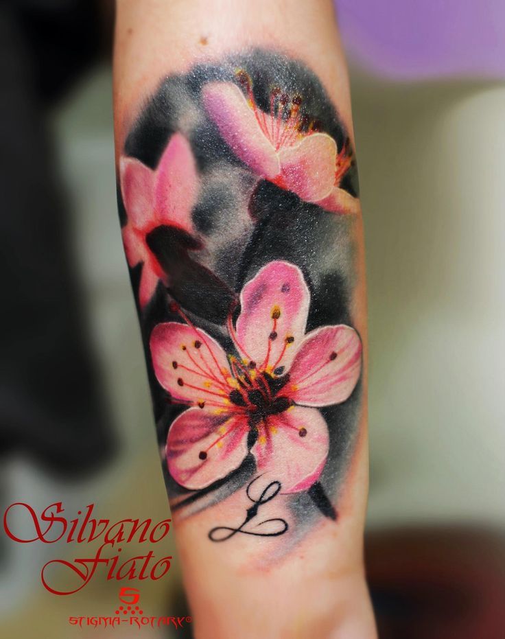 736x931 38 Best Realistic Cherry Blossom Tattoo Images