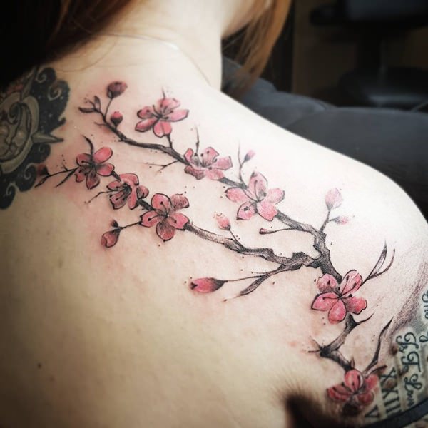 600x600 70 Of The Prettiest Cherry Blossom Tattoos