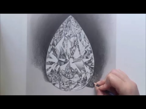 480x360 Realistic Diamond Speed Drawing
