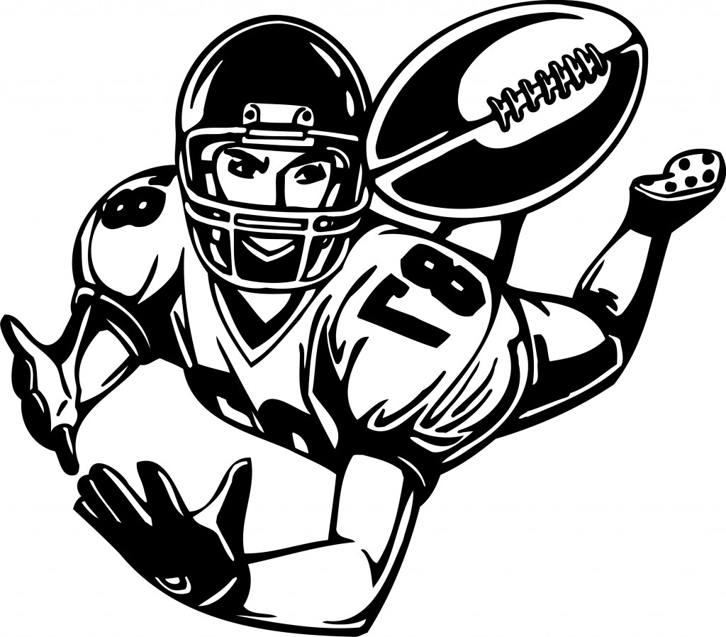 1024x898 Football Playing Drawing Art Pic