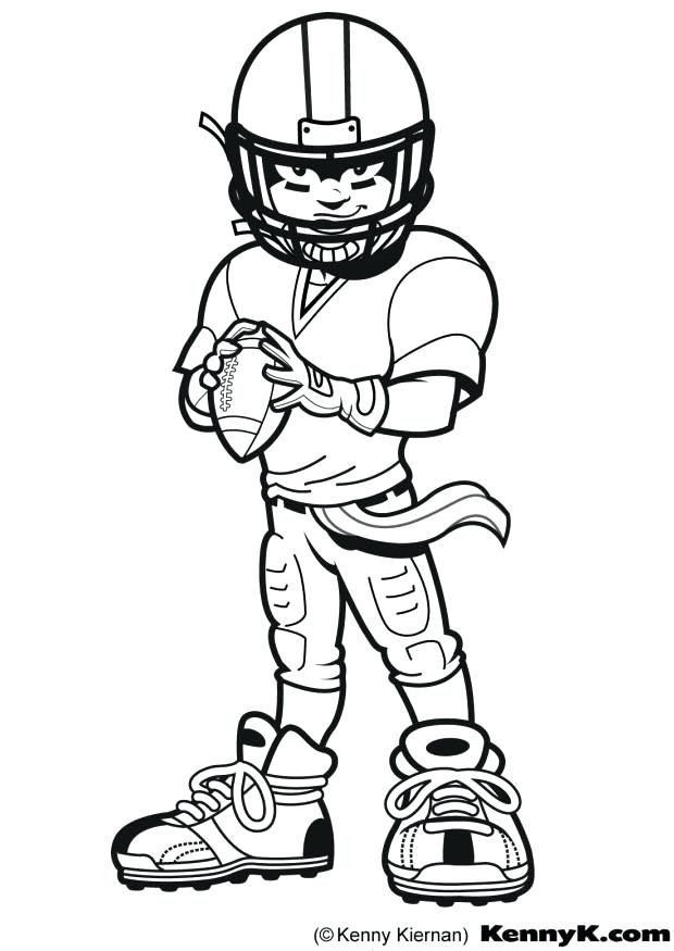 620x875 How To Draw A Football Player With Football Helmet Coloring Pages