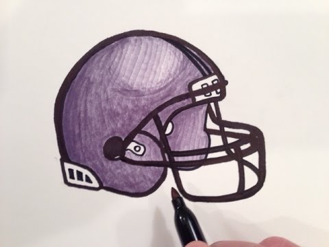 480x360 How To Draw A Football Helmet