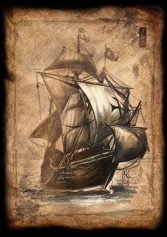 235x333 Drawing Of The Pirate Ship Whydah Cape Cod Sleeve