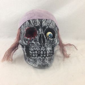 300x300 Realistic Styrofoam Skeleton Pirate Skull Head Missing Eyeball
