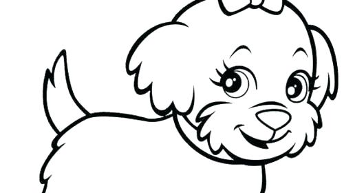 500x280 Pitbull Coloring Page Coloring Pages Coloring Page Elegant Puppy