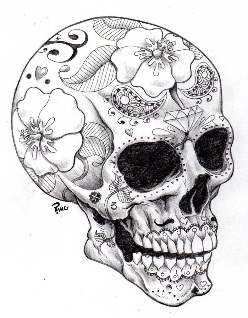 789x1012 Sugar Skull Ping By Pingriff On Art + Design