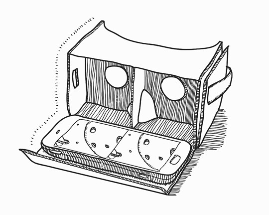 540x431 Virtual Reality Headset Printable Image Illustration Sketch