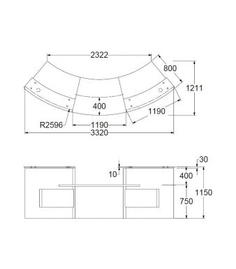 338x386 Reception Desk