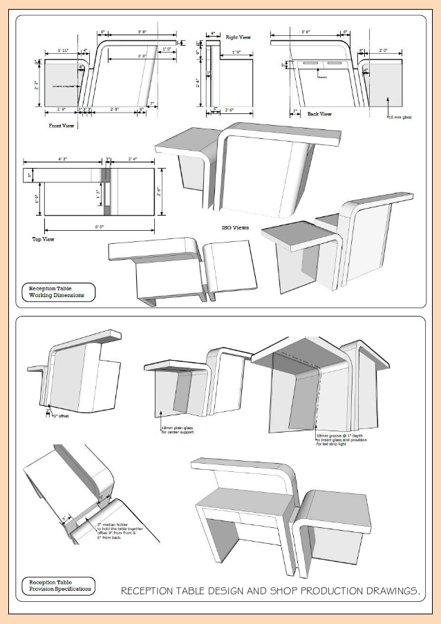 638x903 Collection Of Reception Table Drawing High Quality, Free