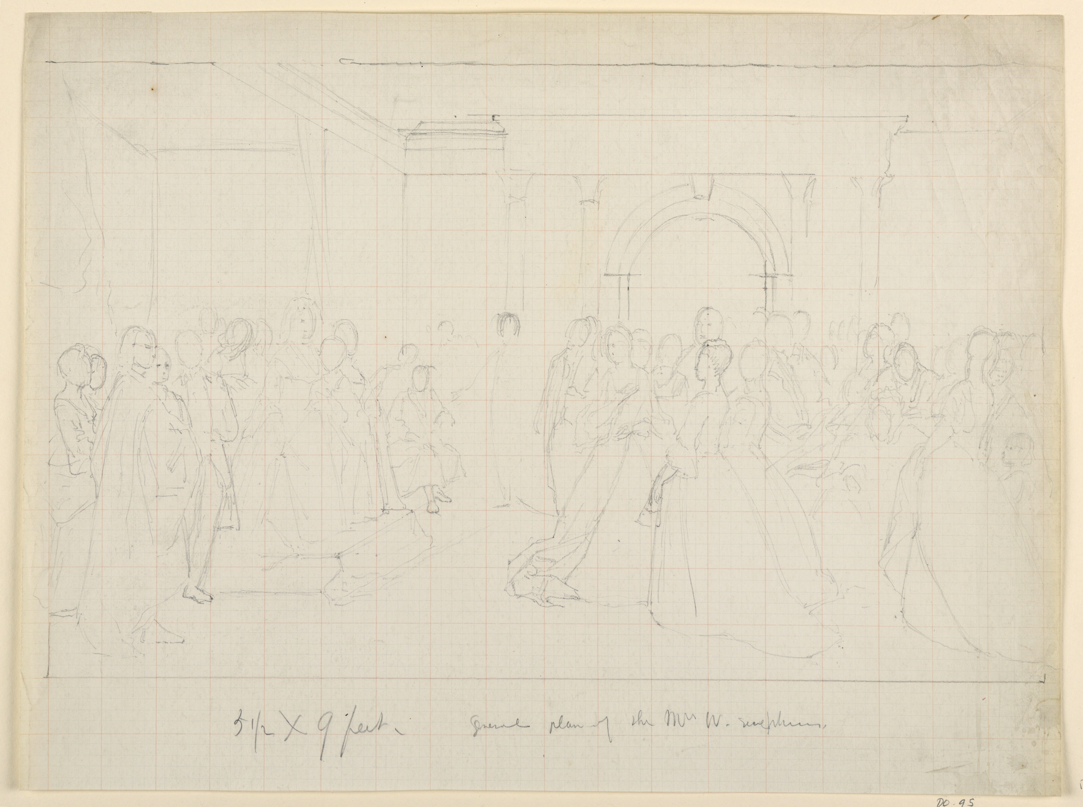 4096x3053 Filedrawing, General Plan For Martha Washington Reception, 1860