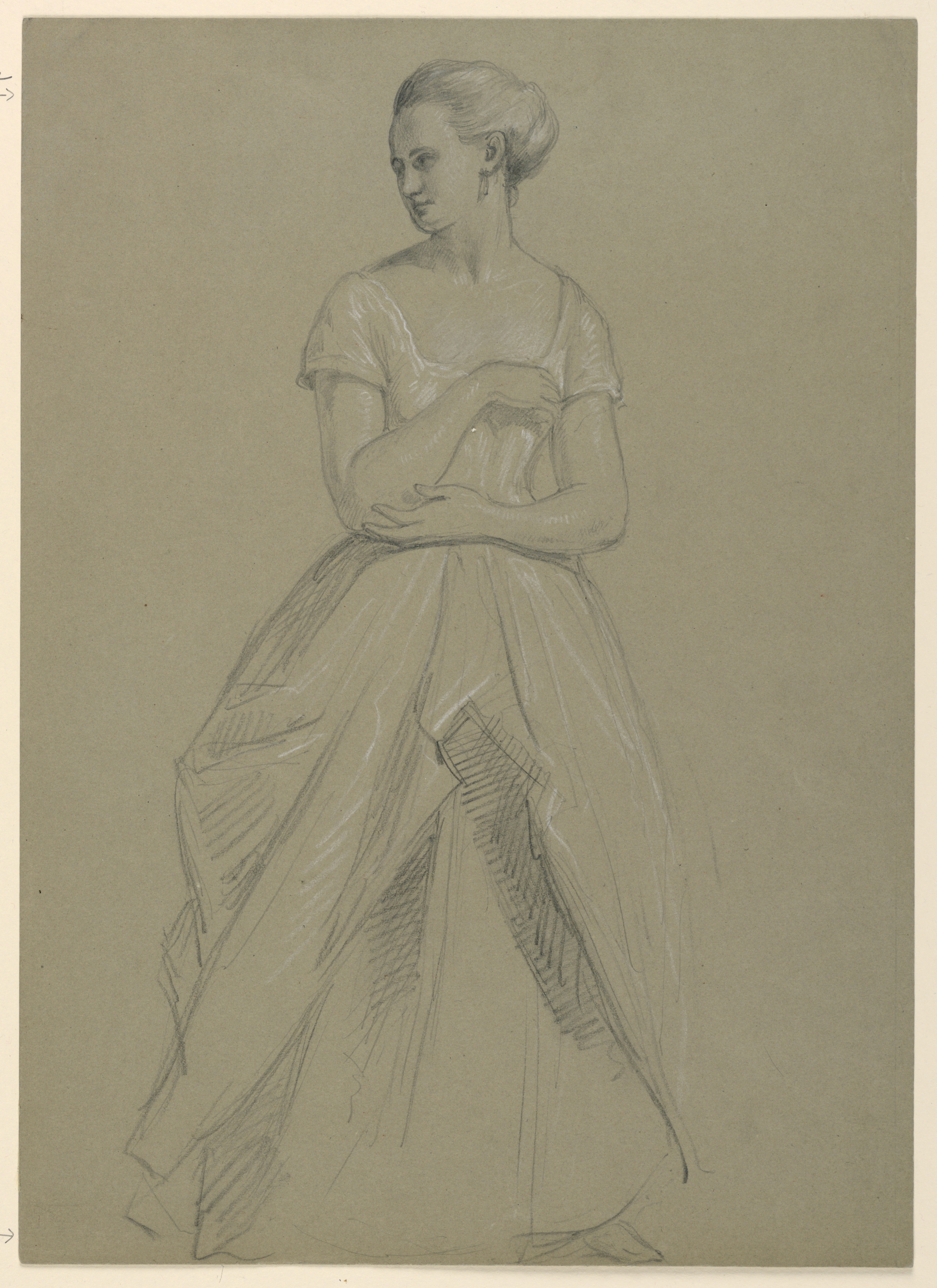 2981x4096 Filedrawing, Study For Martha Washington Reception, 1860 (Ch