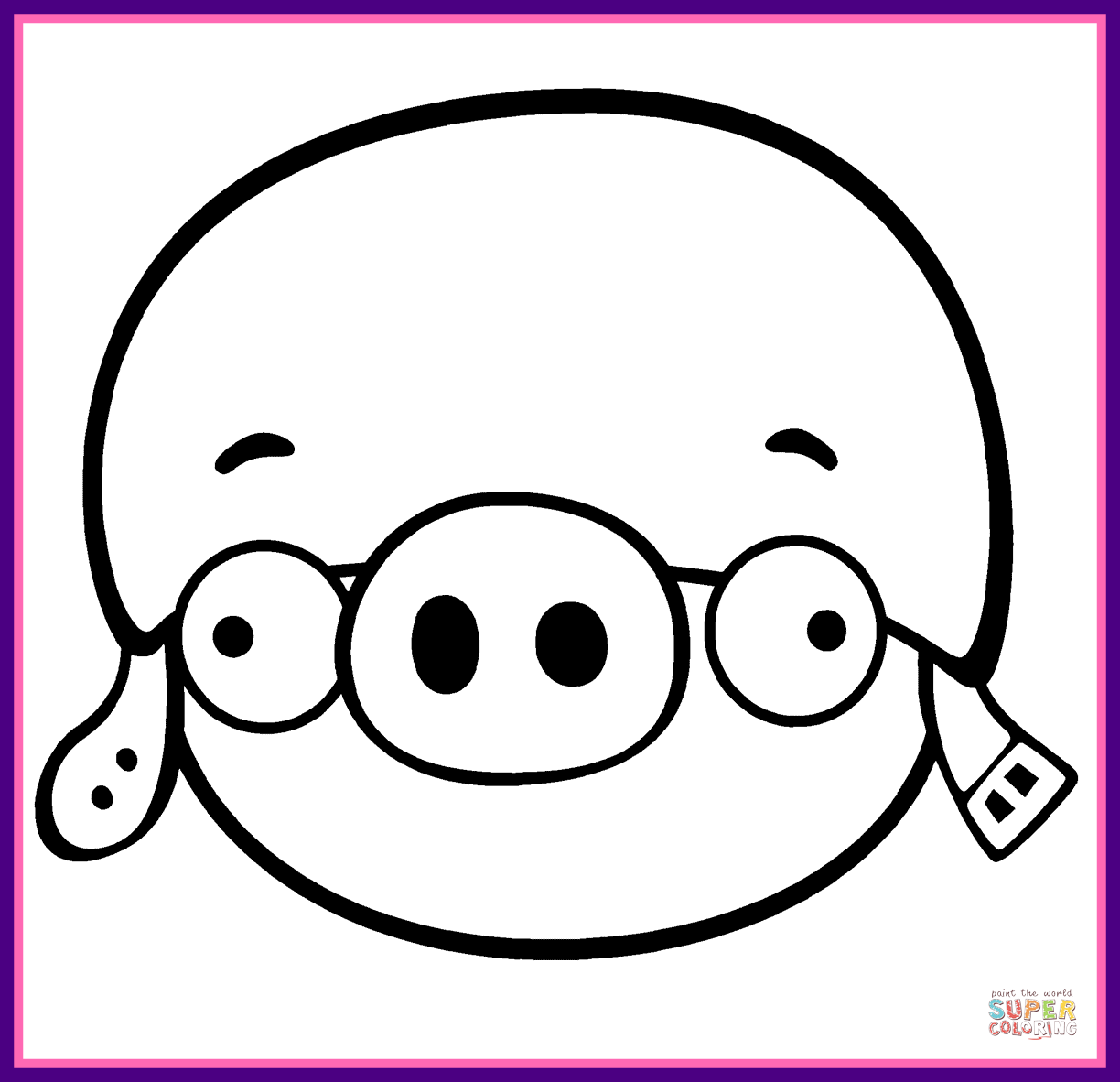 1224x1182 Best Corporal Pig Coloring Page Printable Picture Of Super Easy