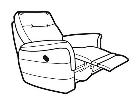 460x344 Hudson Manual Recliner Chair Gillies