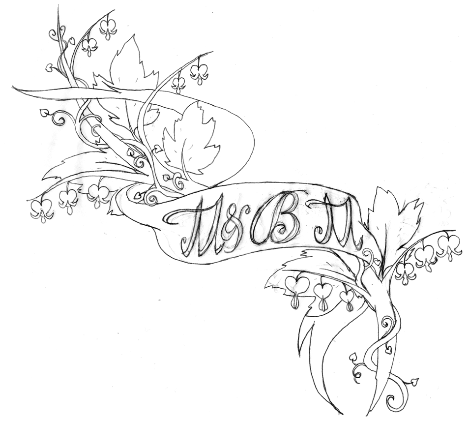 952x858 Heart Vine Drawings Yuri's Tattoo Designs Bleeding Heart Vine