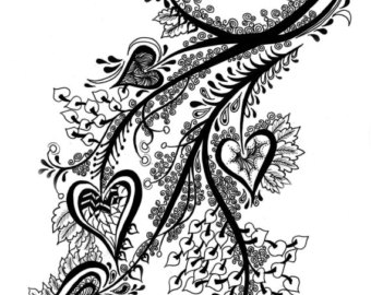 340x270 Collection Of Tangled Vines Drawing High Quality, Free