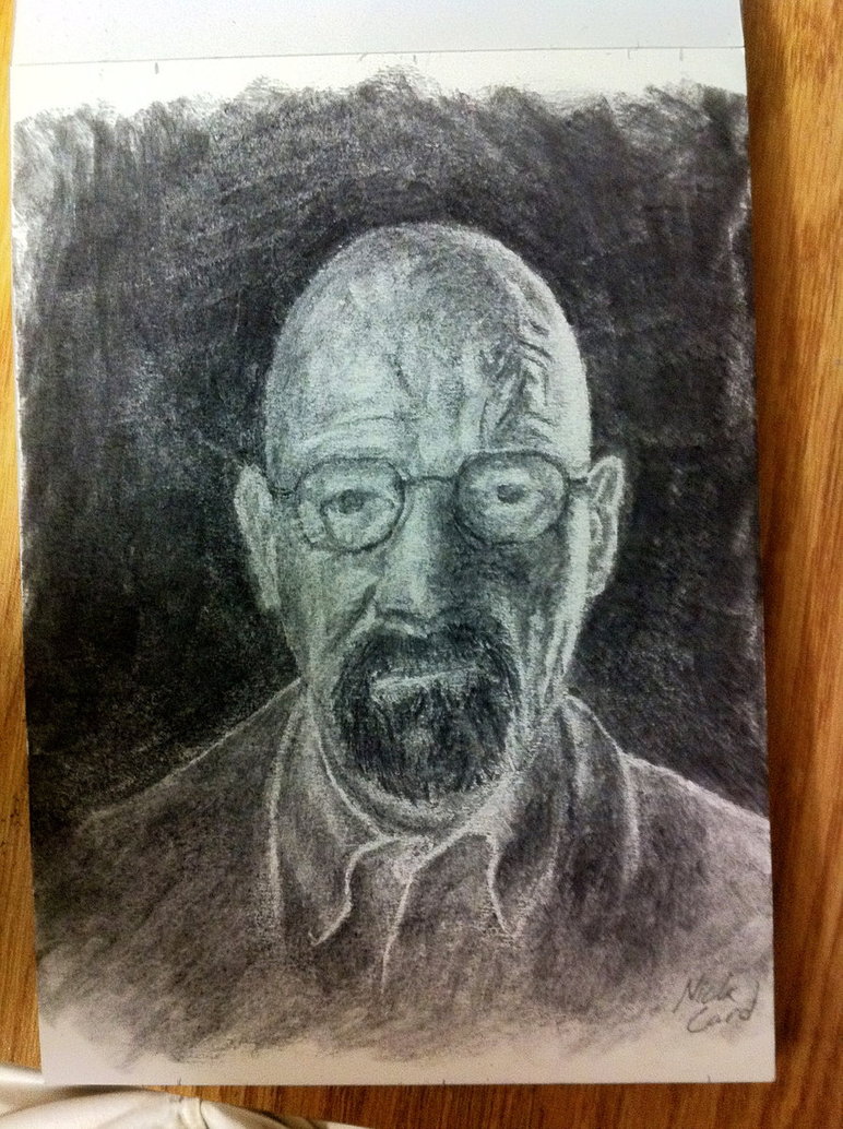 772x1034 Walter White Reduction Drawing By Nckcard