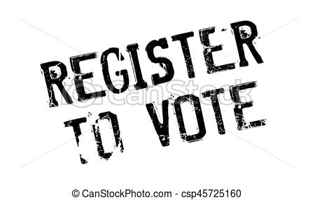 450x286 Register To Vote Rubber Stamp. Grunge Design With Dust Clip Art