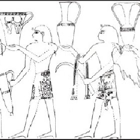 279x279 Drawing Of Register I In The Foreign Tribute Scene From The Tomb