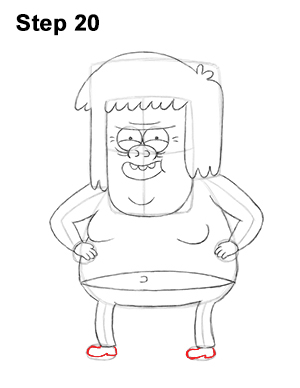300x388 How To Draw Muscle Man (Regular Show)