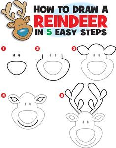 236x301 How To Draw A Reindeer