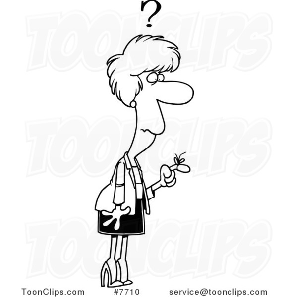 581x600 Cartoon Blacknd White Line Drawing Of Reminder String On