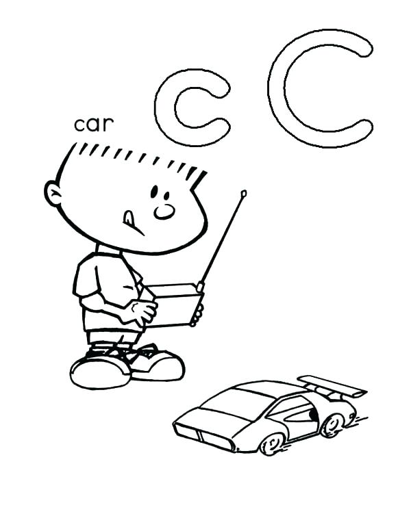 600x773 Rc Car Coloring Pages Remote Control Drawing At Free For Personal