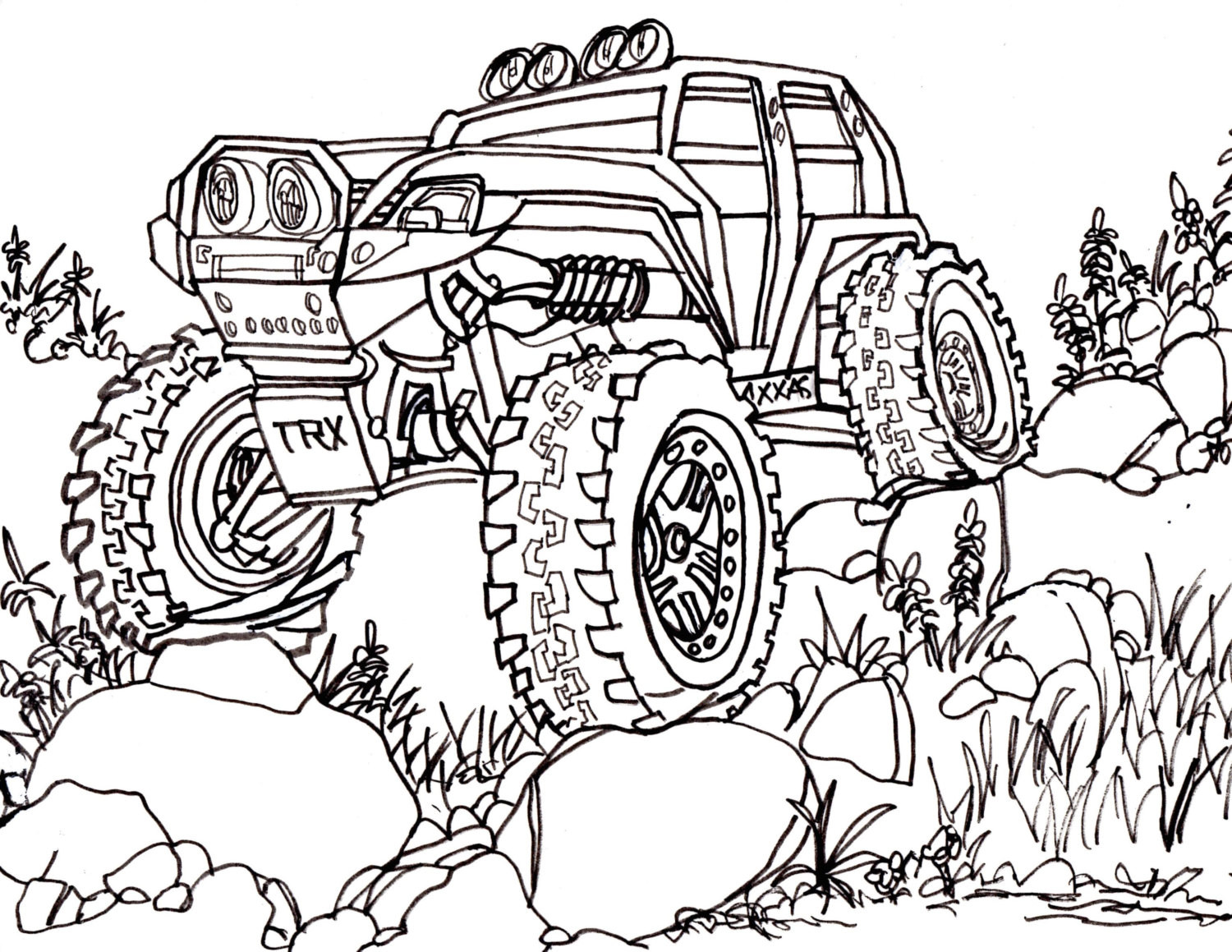 1500x1159 Remote Control Car Drawing 10 Coloring Pages 9