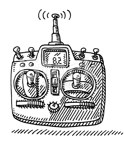 476x556 Stock Illustration 52300744 Remote Control For A Toy Drawing