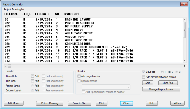 620x355 To Create A Drawing List Report Autocad Electrical Autodesk