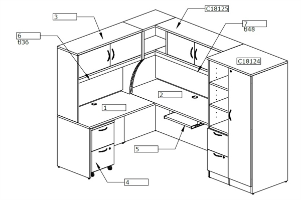 600x399 Drawn Office Cubicle