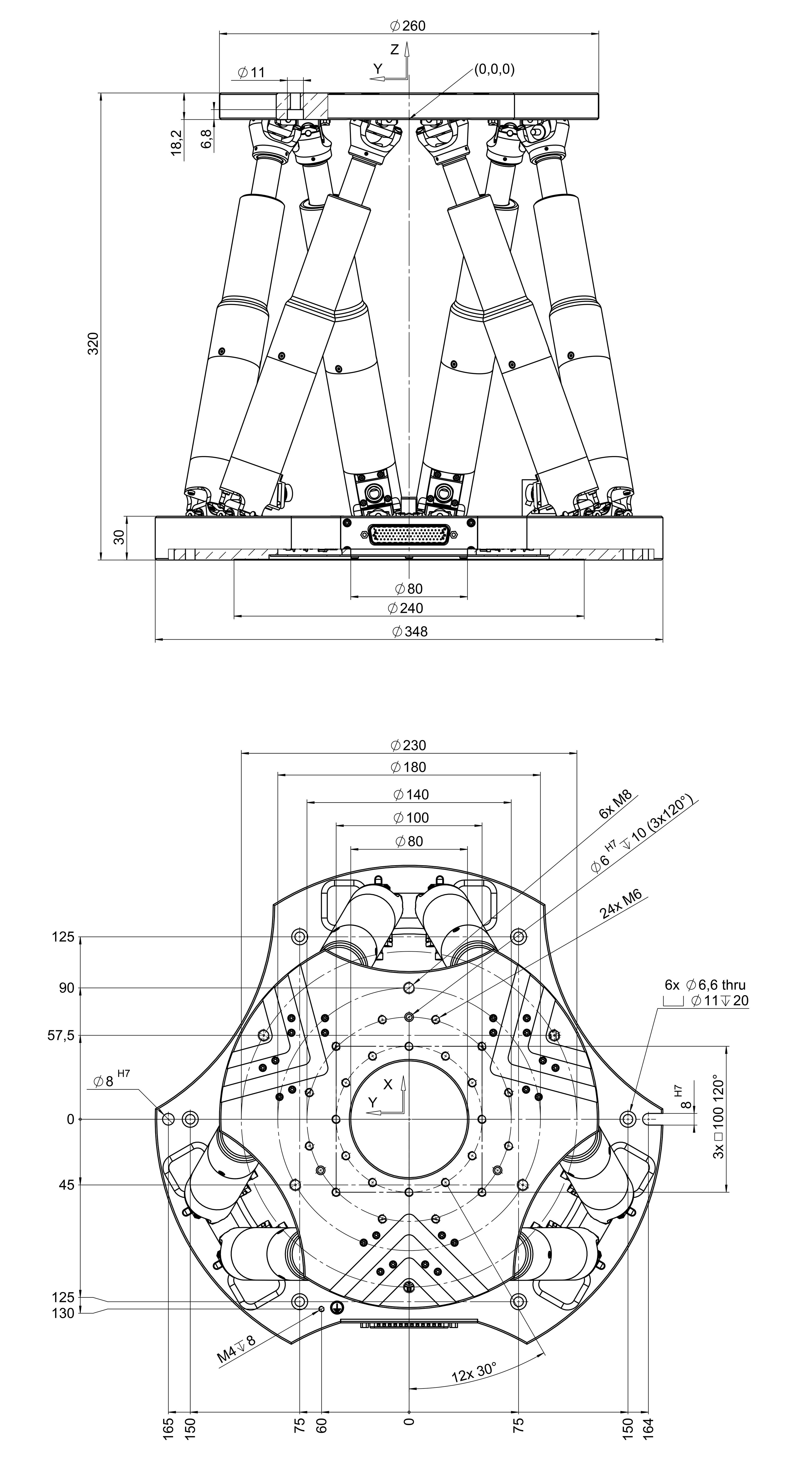 3150x5669 H 840 6 Axis Hexapod
