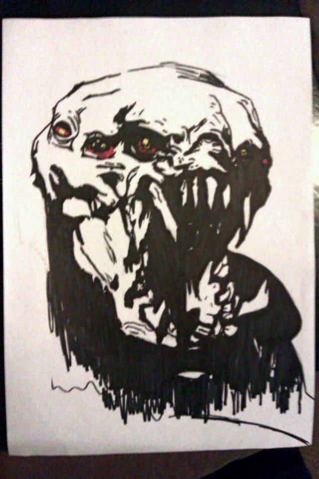 640x960 Resistance Chimera Drawing By Seanscottuk