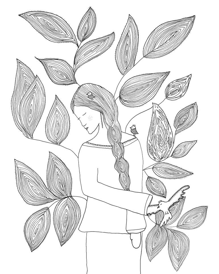 770x962 Saatchi Art Garden Of Rest Drawing By Daria Liapko