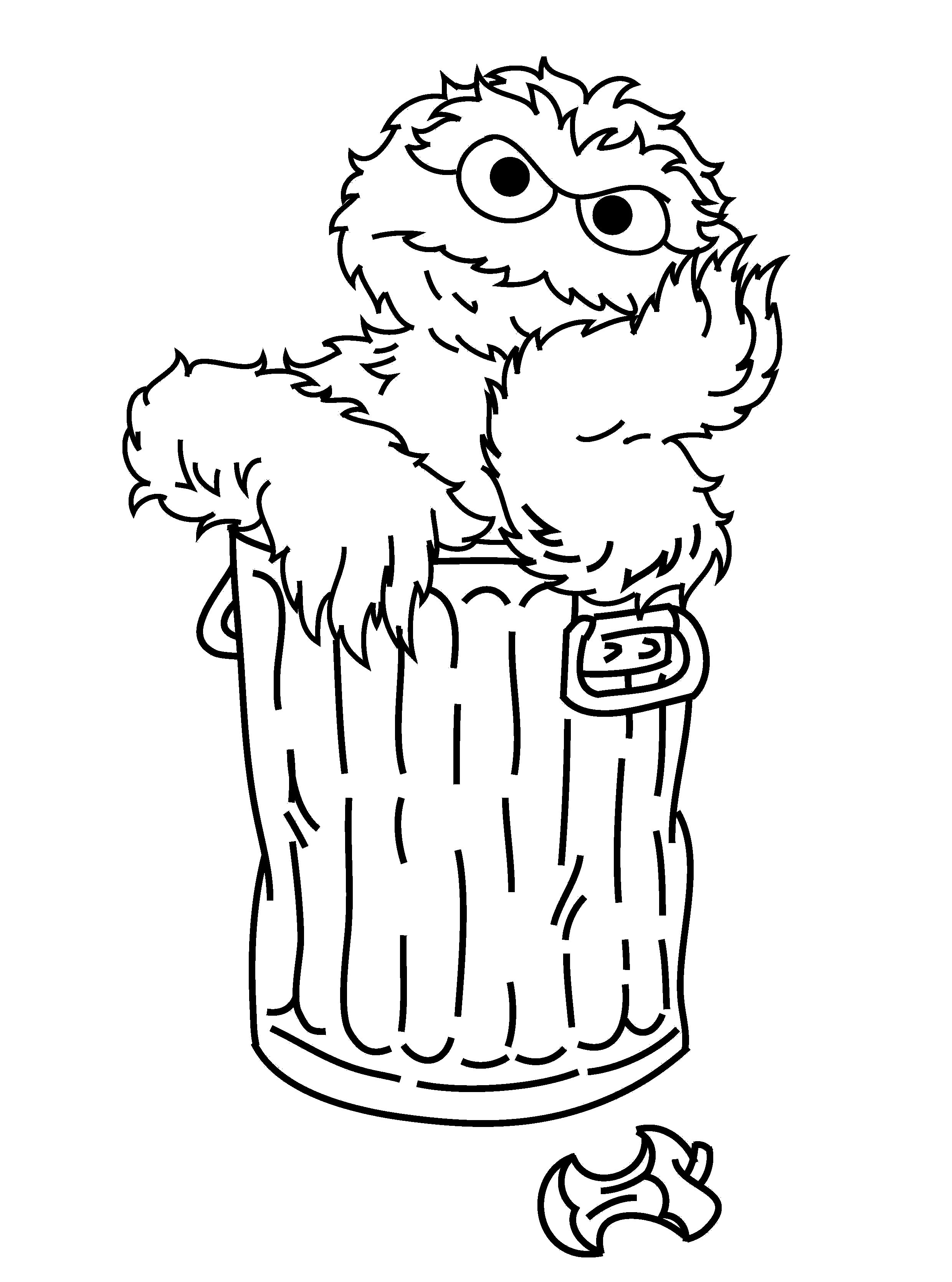 2480x3341 Drawing Of Oscar Grouch